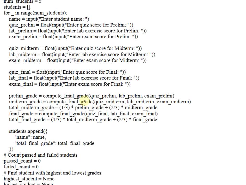 VIDEO solution: Complete the following Python code by filling the ...