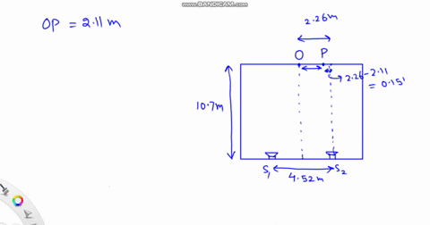 two-stereo-speakers-mounted-452-m-apart-on-a-wall-emit-identical-in-phase-sound-waves-you-are-standing-at-the-opposite-wall-of-the-room-at-a-point-directly-between-the-two-speakers-you-walk-02335