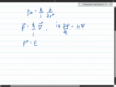 c-show-that-in-quantum-mechanics-the-expressions-for-the-energy-and-momentum-in-terms-of-derivatives-can-be-written-compactly-as-p-h-i-x