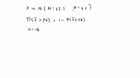 the-upper-leg-length-of-20-to-29-year-old-males-is-normally-distributed-with-a-mean-length-of-437-cm-and-a-standard-deviation-of-42-cm-a-suppose-we-have-a-random-sample-of-12-males-who-are-2-50415