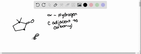 draw-structural-formulas-for-both-resonance-structures-of-the-enolate-ion-obtained-by-treating-the-carbonyl-compound-below-with-base-you-do-not-have-to-consider-stereochemistry-draw-one-stru-76503