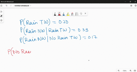 suppose-weather-report-indicates-that-the-probability-of-rain-this-week-is-020-according-to-the-report-if-it-rains-this-week-then-the-probability-of-rain-next-week-is-033-if-it-does-not-rain-56245