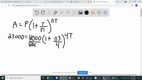 using-either-logarithms-or-a-graphing-calculator-find-the-time-required-for-each-initial-amount-to-be-at-least-equal-to-the-final-amount-8000-deposited-at-3-compounded-quarterly-to-reach-at-least-23-2