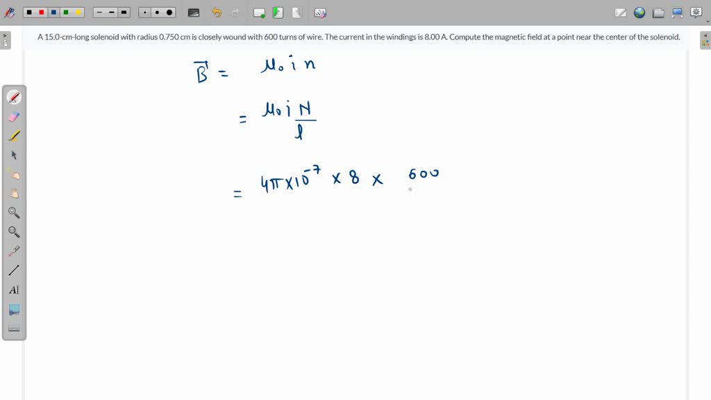 SOLVED: A 15.0-cm-long solenoid with radius 0.750 cm is closely wound ...