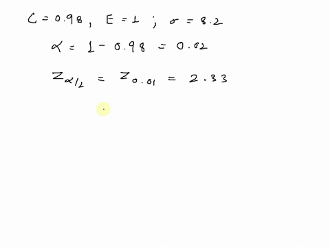 find-the-minimum-sample-size-n-needed-to-estimate-u-for-the-given-values-of-and-e-c098-0-82-and-e1-assume-that-a-preliminary-sample-has-at-least-30-members-round-up-to-the-nearest-whole-numb-81166
