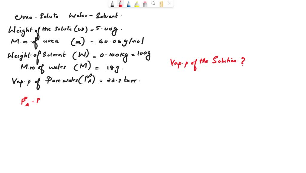 solved-a-solution-contains-5-00-g-of-urea-co-nh2-2-a-nonvolatile