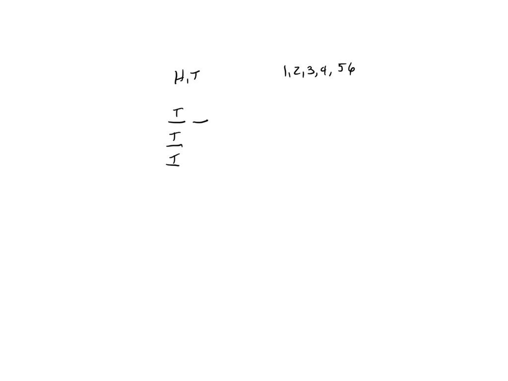 A coin is flipped, and a standard number cube is rolled. Create a list
