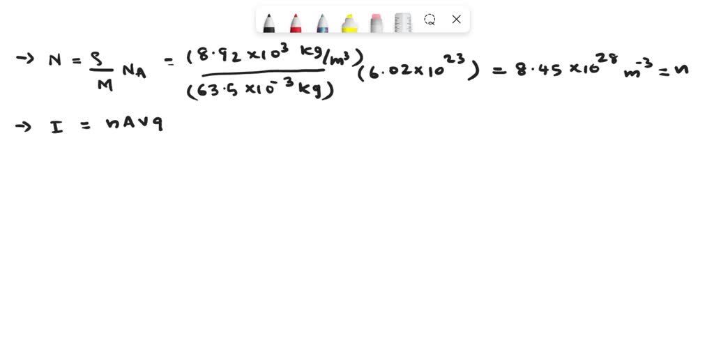 SOLVED: Estimate the drift speed of the conduction electrons in a ...