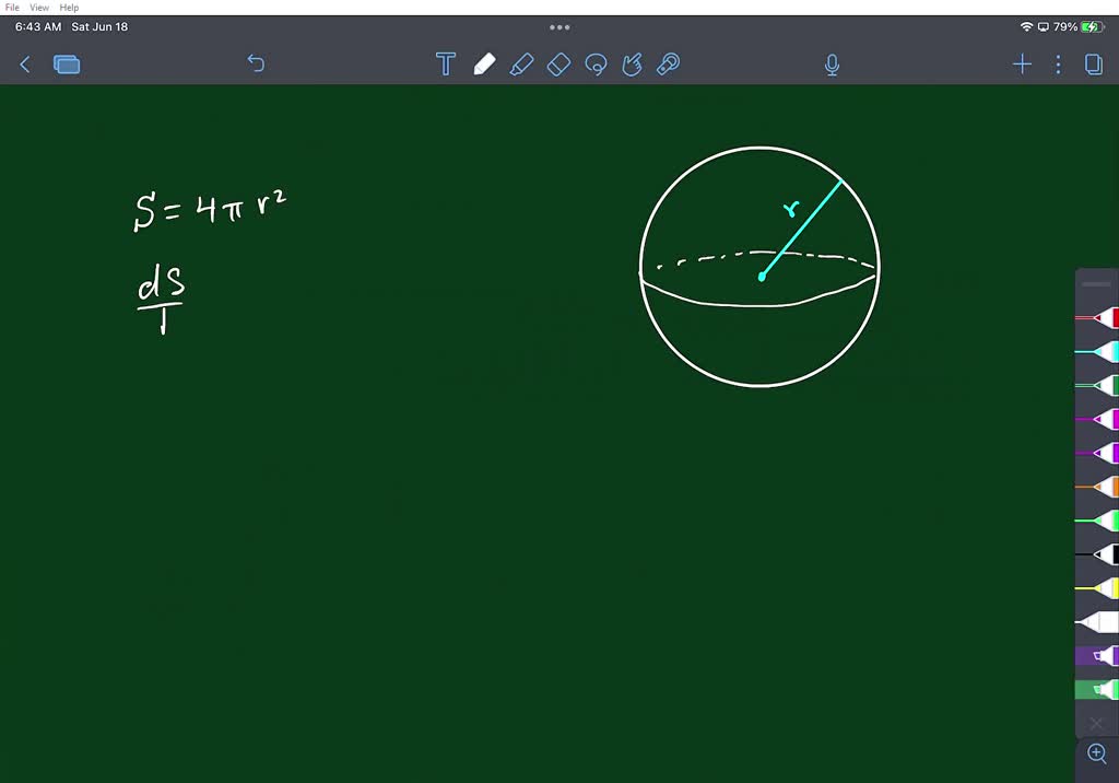 SOLVED Assume That The Radius R And The Surface Area S 4 R 2 Of A solved-assume-that-the-radius-r-and-the-surface-area-s-4-r-2-of-a