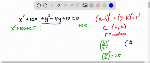 rewrite-the-equation-for-this-circle-in-standard-form-x210xy24y130x210xy24y130-standard-form-center-radius-list-4-points-on-the-circle-do-not-use-decimal-approximations-enter-radicals-such-a-49682