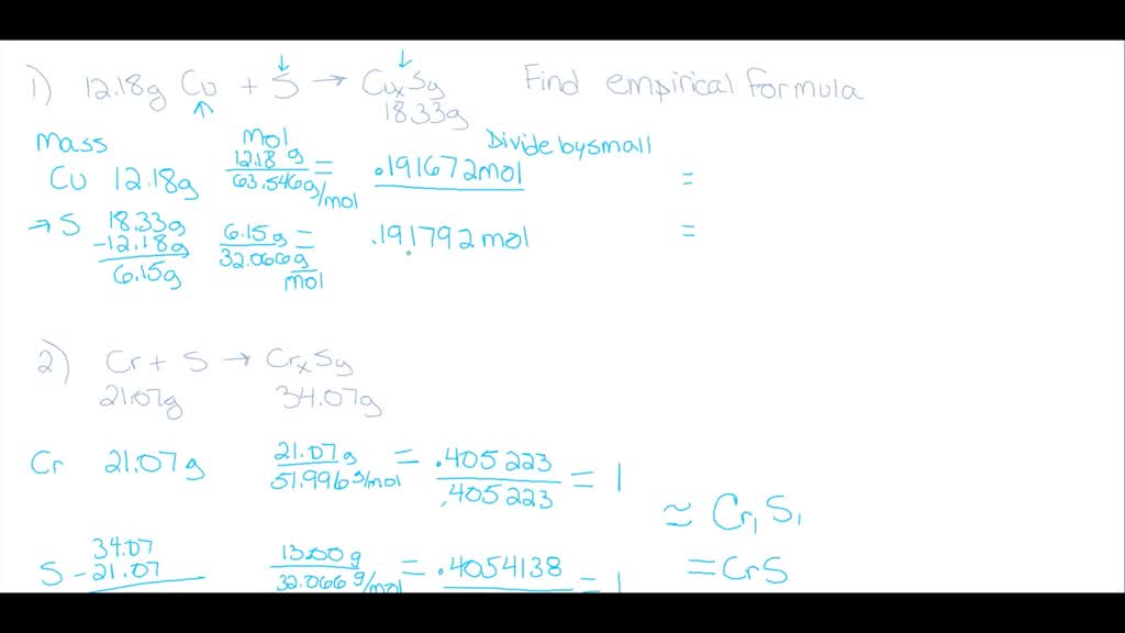 SOLVED 'What is the empirical formula of zinc chloride? Show