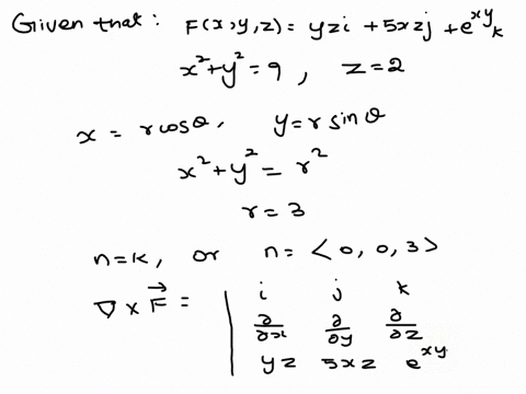 use-stokes-theorem-to-evaluate-c-f-dr-where-c-is-oriented-counterclockwise-as-viewed-from-above-fx-y-z-yzi-5xzj-exyk-c-is-the-circle-x2-y2-9-z-2-55408
