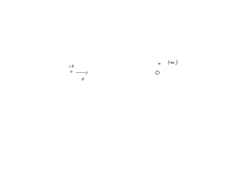 an-alpha-particl-the-nucleus-of-helium-atom-is-at-rest-at-the-origin-of-cartesian-coordinate-system-proton-is-moving-with-velocity-of-towards-the-alpha-panticle-in-the-direction-if-the-proto-84357