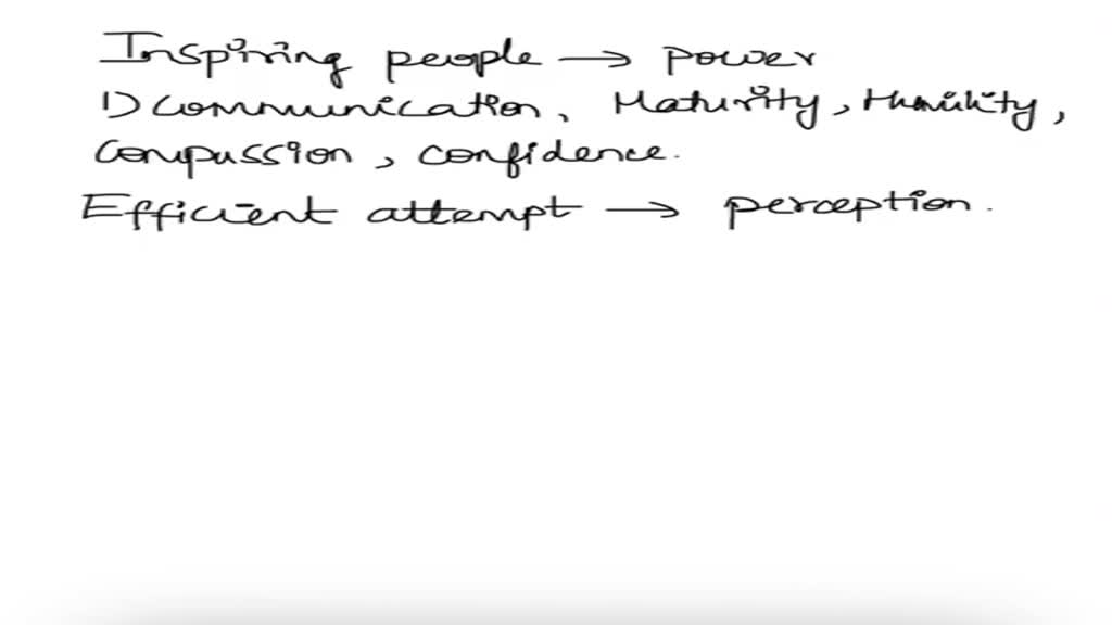 SOLVED Explain What Is Meant By The Statement That Charismatic Leaders