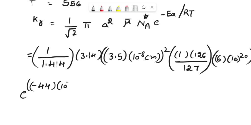 Solved llll the reaction has a value of K greater than 1 at