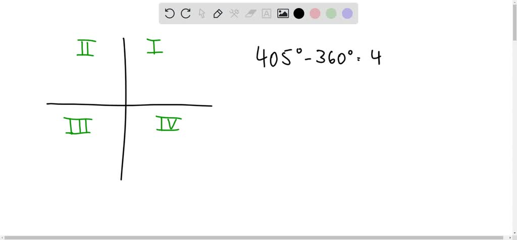 solved-an-angle-whose-measure-is-405-is-in-standard-position-in-what