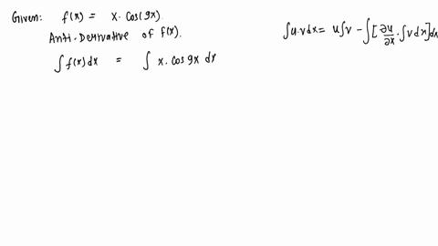 which-of-the-following-is-an-antiderivative-of-fx-x-cos9x-a-9x-sin9x-cos9x-5-6-81-b-9x-sin9x-cos9x-_-17-c-1-9-sin9x-cos9x-10-81-d-9-x-sin9x-cos9x-13-81-48413