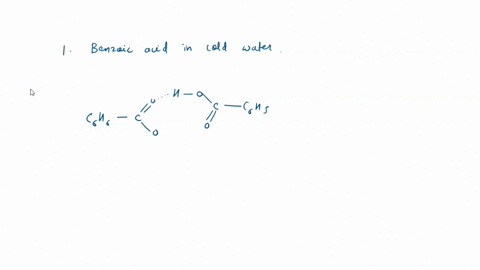 post-lab-questions-using-four-molecules-of-benzoic-acid-draw-the-structure-and-as-many-molecules-of-water-as-you-like-show-what-benzoic-acid-looks-like-in-cold-water-and-hot-water-benzoic-ac-67567