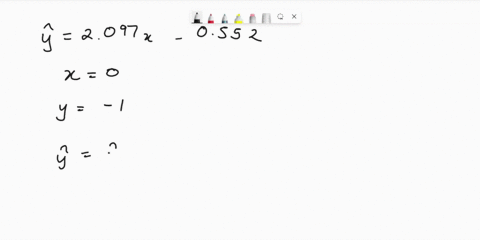 the-regression-lire-for-the-given-data-isy-2097x-0552-determine-the-residual-of-data-point-for-which-and-_-ottth-96065