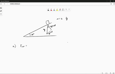 a-20-kg-block-is-on-a-perfectly-smooth-ramp-that-makes-an-angle-of-30-with-the-horizontal-a-what-is-the-blocks-acceleration-down-the-ramp-and-the-force-of-the-ramp-on-the-block-b-what-force-96588