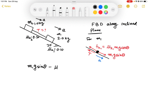 34_-the-two-blocks-in-figure-p7341-are-sliding-down-the-incline-what-is-the-tension-in-the-massless-string-figure-p734-lokg-20kg-020-010-14367
