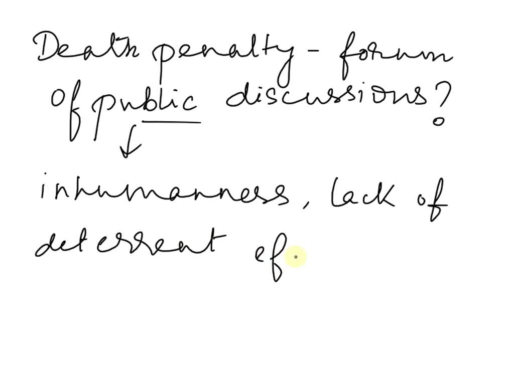 SOLVED Compare "How the Death Penalty Saves Lives" with "What I