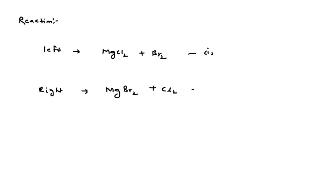 SOLVED Word equation and balanced equation for aqueous magnesium