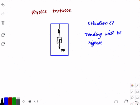 question-27-2-pts-aphysics-textbook-is-suspended-on-spring-scale-in-an-elevator-of-the-following-the-scale-shows-the-highest-reading-when-the-elevator-moves-upward-with-decreasing-speed-move-63553