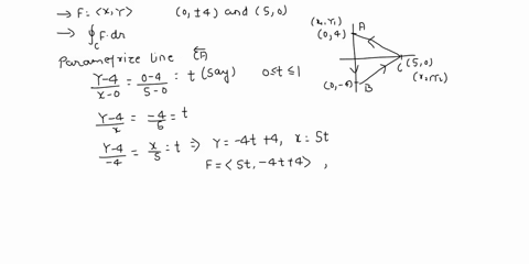 let-f-xy-and-c-be-the-triangle-with-vertices-0-4-and-50-oriented-counterclockwise-evaluate-9-dr-by-parameterizing-c-70995