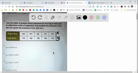 uiz-regtession-part-1-statate-02-modellng-use-the-table-of-systolic-blood-pressures-in-mm-hg-in-each-ar-to-determine-a-iine-of-regression-that-predicts-the-pressure-in-the-left-arm-given-the-72505