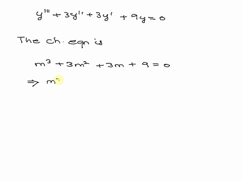 5-find-the-general-solution-of-the-following-differential-equation-y-3y-3y-9y-0-78505