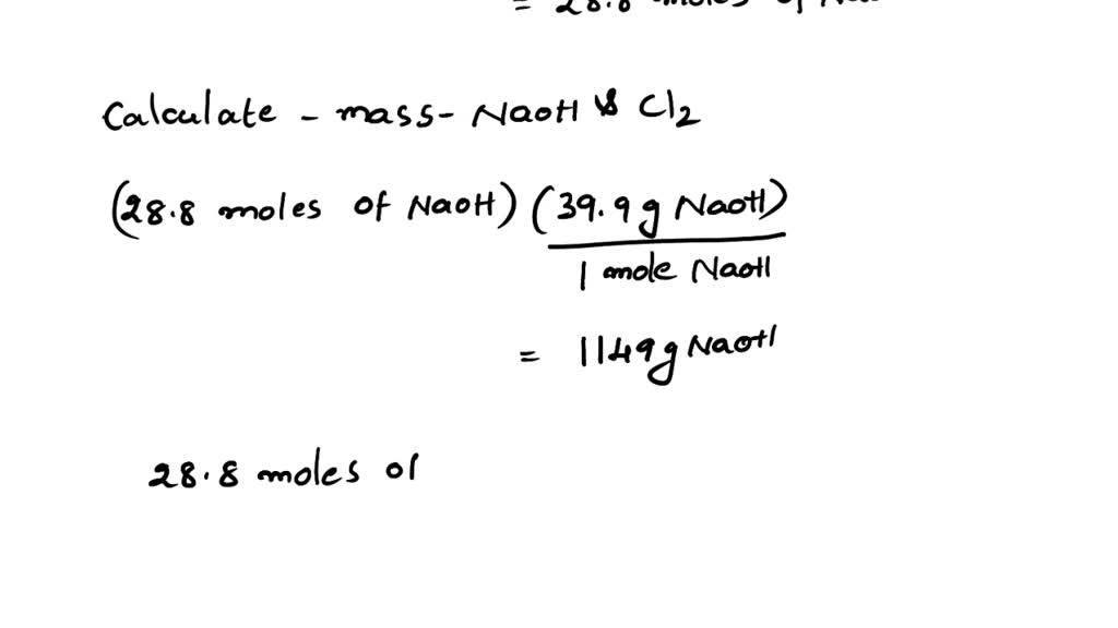 SOLVED: Calcium hypochlorite, Ca(OCl)2, is a bleaching agent produced ...