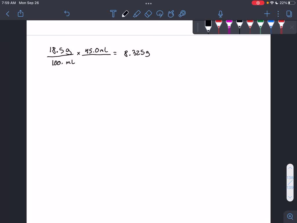SOLVED A student placed 18.5 g of glucose (C6H12O6) in a volumetric