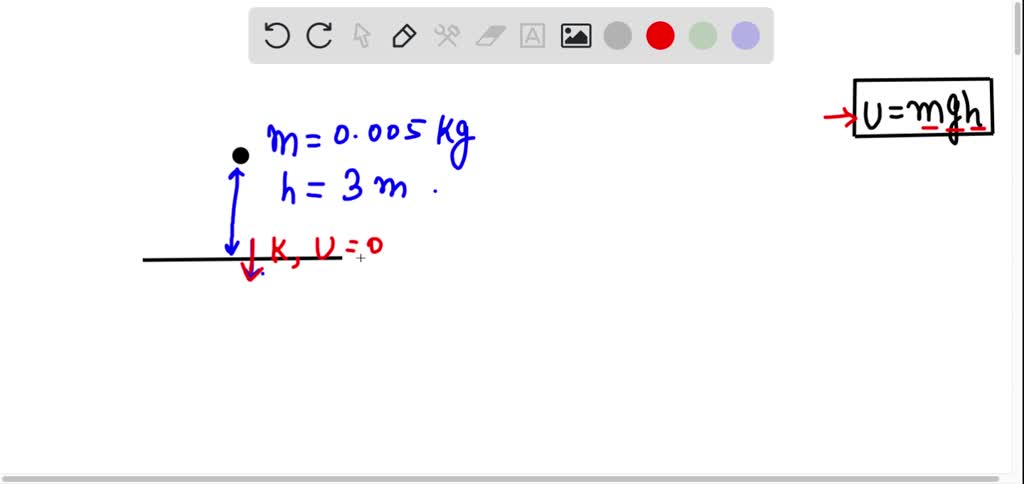 A coin mass 0.005 kg is dropped from a height of 3 m. How much ...