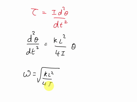 in-the-overhead-view-of-figure-long-_-uniform-rod-of-mass-m-o5kg-is-free-t0-rotate-in-horizontal-plane-about-vertical-axis-through-center-spring-with-force-constant-k-1000-nm-is-connected-ho-20794