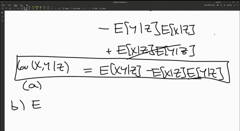 1-the-conditional-covariance-of-x-and-y-given-z-is-defined-by-covx-yiz-eix-exizhy-_-eyiz1iz-show-that-covx-yiz-exyiz-exizeiyiz-prove-the-conditional-covariance-formula-covx-y-ecovx-yiz-covex-25829