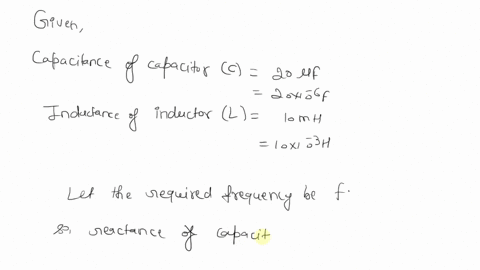 1-at-what-frequency-is-the-reactance-of-a-20-f-capacitor-equal-to-that-of-a-10-mh-inductor-answer-in-hz-2-resistor-and-inductor-are-connected-in-series-across-an-ac-generator-the-emf-of-the-69333