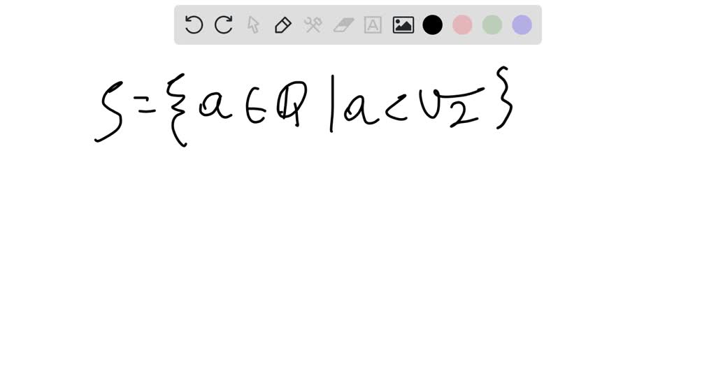 SOLVED Show that the set of rational numbers Q is not complete. For