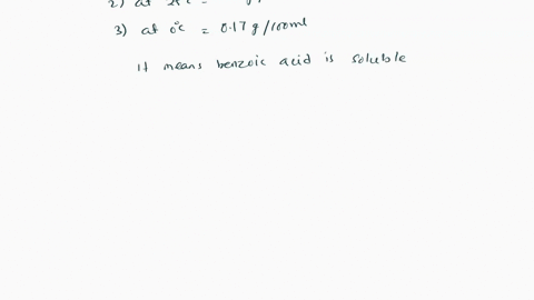 the-solubility-of-benzoic-acid-in-water-is-59-g100-mlat-100pc-030-g-100-ml-at-25c-and-017-g100-ml-at-0pc-can-a-mixture-of-approxi-mately-equal-amounts-of-benzoic-acid-and-salicylic-acid-be-s-45805