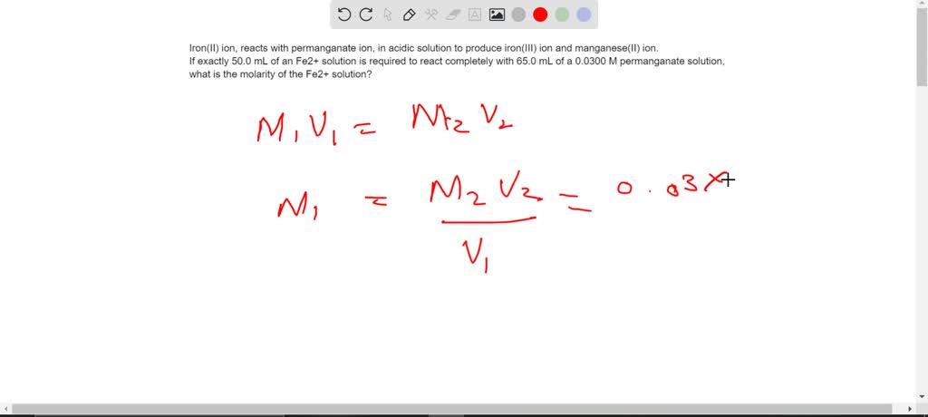 SOLVED: Question 1 0/ 1pts The ion MnO is often used to analyze for the ...