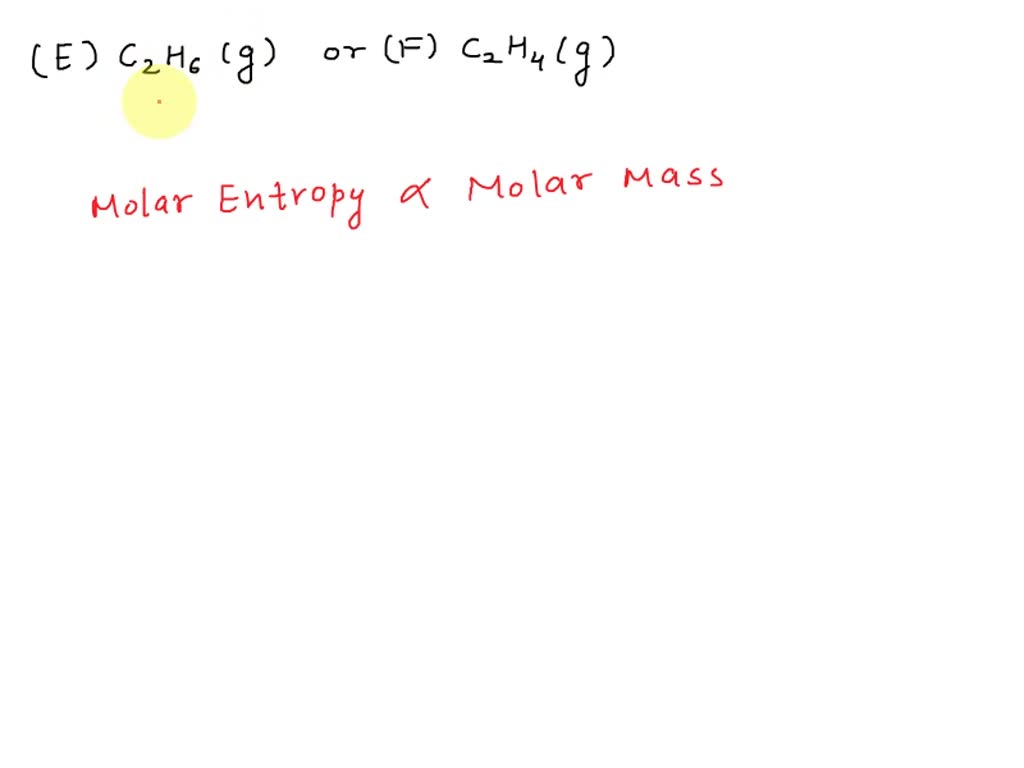 SOLVED For each of the following pairs of substances determine