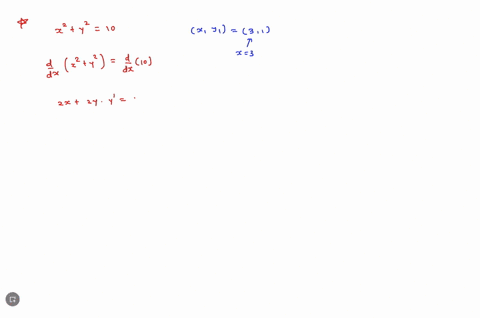 use-implicit-differentiation-to-find-an-equation-of-the-line-tangent-to-the-curve-x2-y2-10-at-the-point-31-select-one-ay-x-by-x-cy-3x-10-dy-3x-8-89573