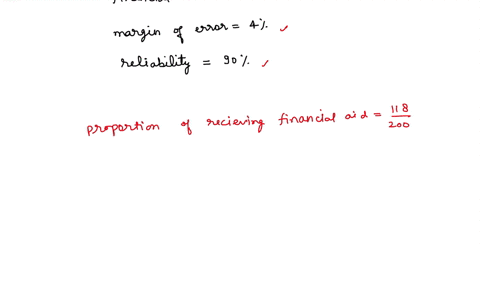 a-university-dean-is-interested-in-determining-the-proportion-of-students-who-receive-some-sort-of-financial-aid-rather-than-examine-the-records-for-all-students-the-dean-randomly-selects-20-50747