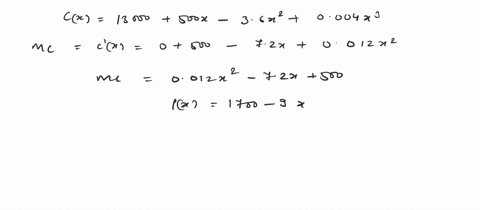 if-cx13000500x-36x20004x3-is-the-cost-function-and-px1700-9x-is-the-demand-function-find-the-production-level-that-will-maximize-profit-hint-if-the-profit-is-maximized-then-the-marginal-reve-49882