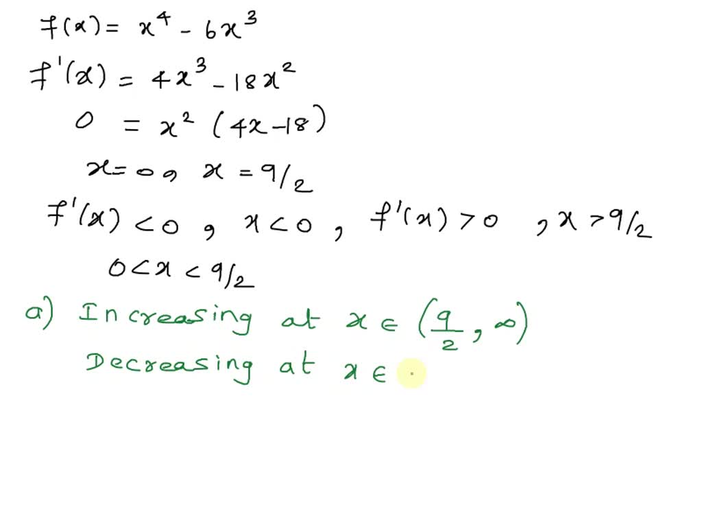 SOLVED: Consider the function: (If an answer exists, enter DNE:) f(x ...