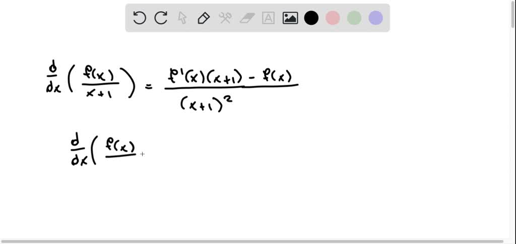 Solved Use The Table To The Right To Find The Given Derivative F X F