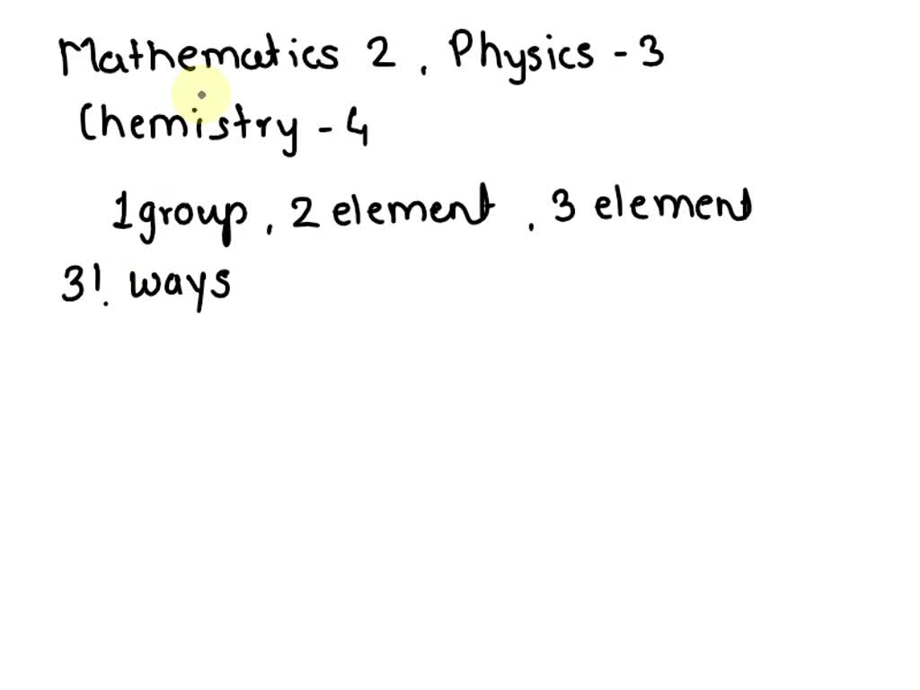 SOLVED 2 different mathematics books, 3 different physics books, and 4