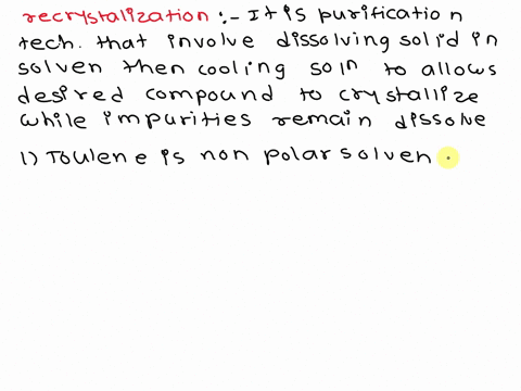 for-the-diels-alder-lab-you-recrystallized-your-product-in-toluene-which-of-the-following-do-you-expect-to-happen-after-recrystallization-recrystallization-in-toluene-will-cause-hydrolysis-o-90113