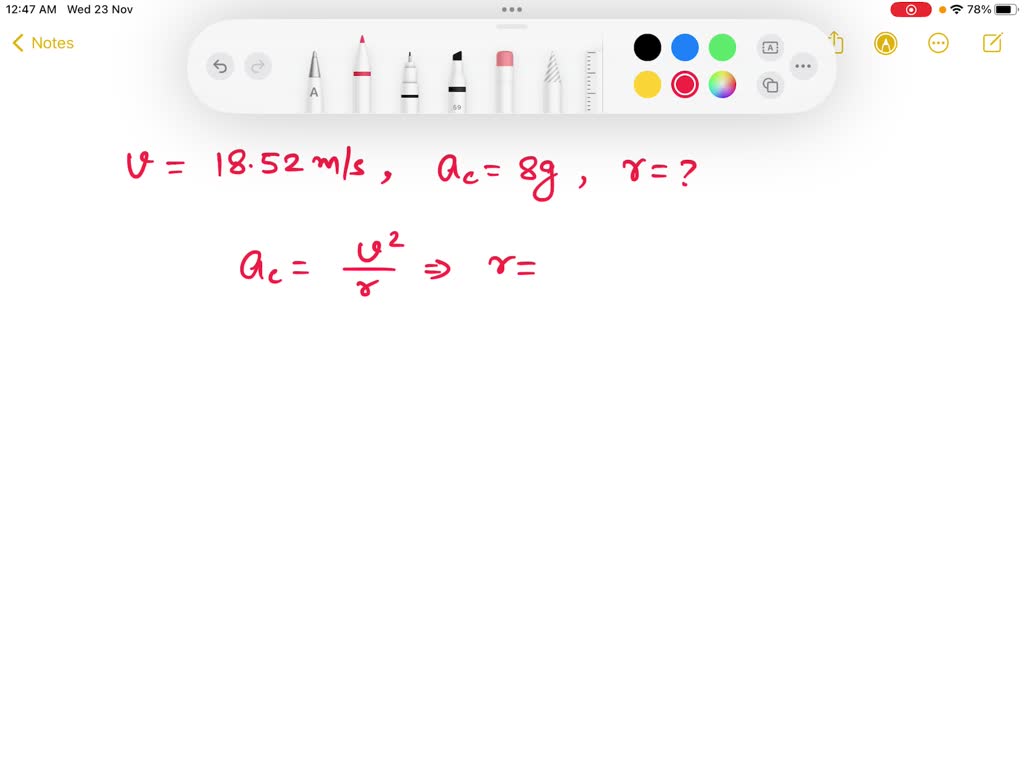 SOLVED A human centrifuge is used to train pilots and astronauts to