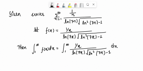 determine-if-the-following-series-converges-or-diverges-give-a-reason-for-your-answer-n21-in-zn-vin27n-1-choose-the-correct-answer-below-0-a-the-integral-test-shows-that-the-series-diverges-01908